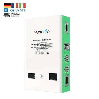 48V ウォールマウント リチウムイオン電池 再充電可能 オールインワンシステム 5120kWh 純正弦波