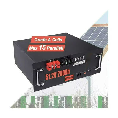 ラック式 LiFePo4 バッテリー 51.2V 200Ah 再充電式 バッテリー パック IP55