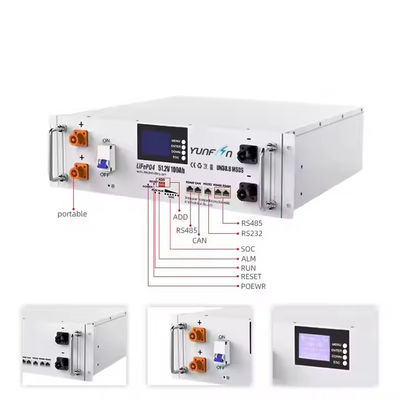 品質 最先端の48V 100ah 6000 倍ラックマウント リチウム電池 太陽光システムに適した 5 年間の保証 工場