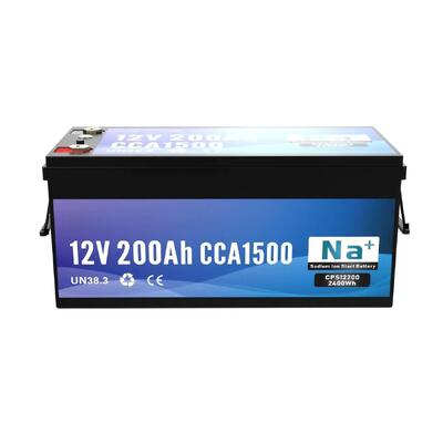 品質 12V 200Ah ナトリウムイオンバッテリー 1500CCA ブルートゥース 世界で最も強力なスタートと深循環 リチウムバッテリー 産業用海洋およびメガストレージ 工場